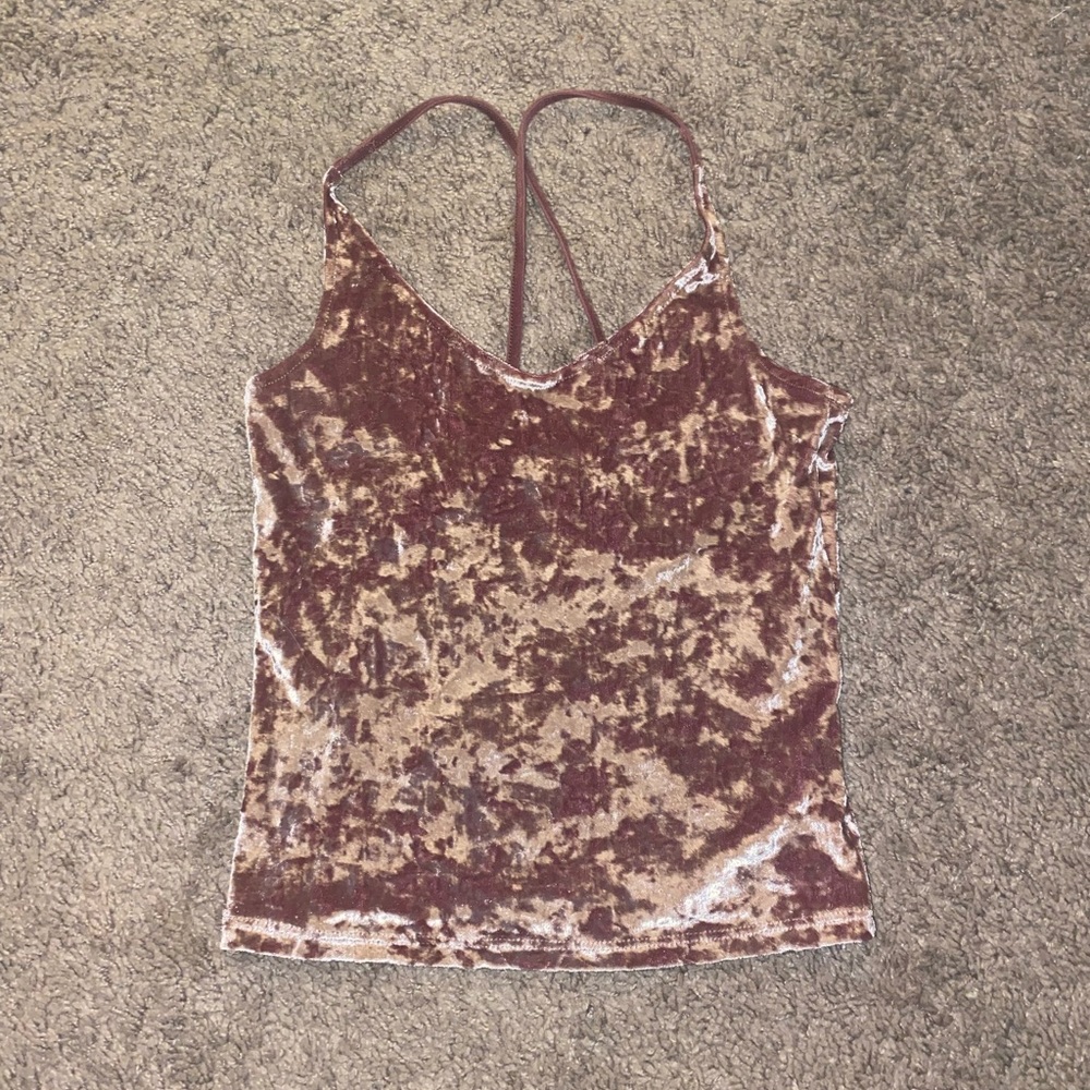 Pink crushed velvet tank❤️‍🔥2/18$❤️‍🔥